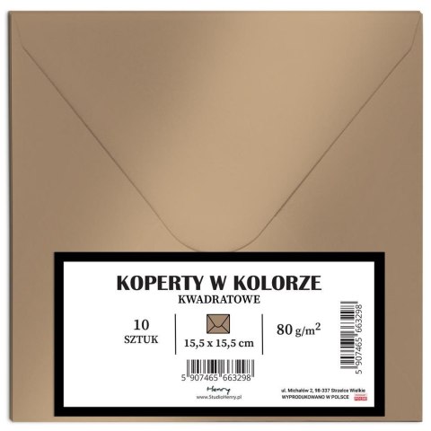 Koperty KW złote 10szt Koperty KW złote 10szt