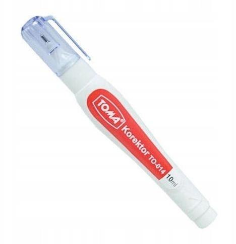 Korektor w pisaku 10ml TOMA Korektor w pisaku 10ml TOMA
