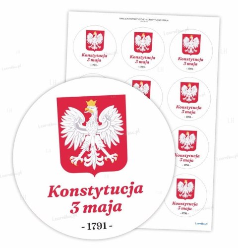 Naklejki patriotyczne - święto konstytucji 60mm 24 Naklejki patriotyczne - święto konstytucji 60mm 24