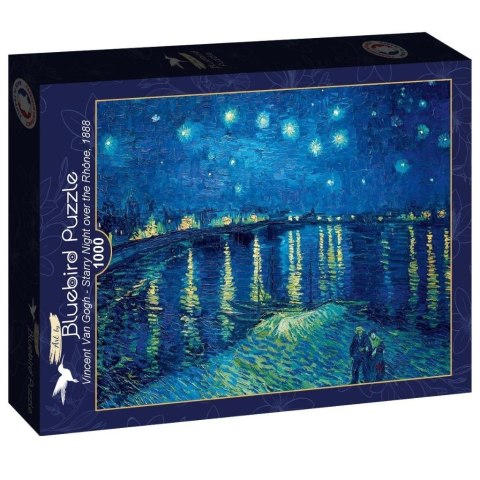 Puzzle 1000 Gwiaździsta noc nad Ronem, Van Gogh Puzzle 1000 Gwiaździsta noc nad Ronem, Van Gogh