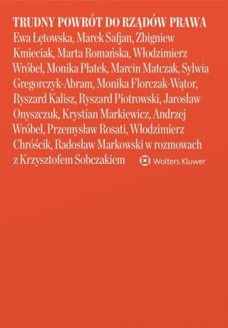 Trudny powrót do rządów prawa