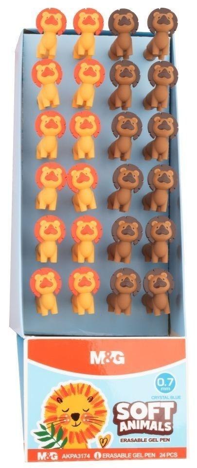 Długopis wymazywalny soft animals nieb (24szt) M&G Długopis wymazywalny soft animals nieb (24szt) M&G