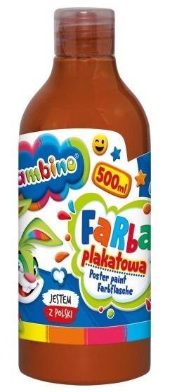 Farba plakatowa brązowa 500ml BAMBINO Farba plakatowa brązowa 500ml BAMBINO