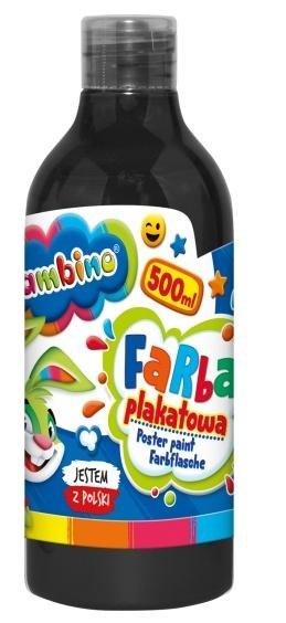 Farba plakatowa czarna 500ml BAMBINO Farba plakatowa czarna 500ml BAMBINO