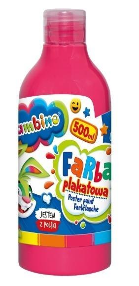 Farba plakatowa różowa 500ml BAMBINO Farba plakatowa różowa 500ml BAMBINO