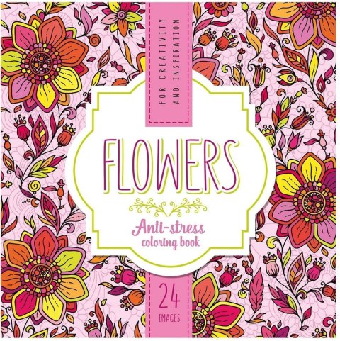 Kolorowanka antystresowa 200x200 12 Flowers Kolorowanka antystresowa 200x200 12 Flowers