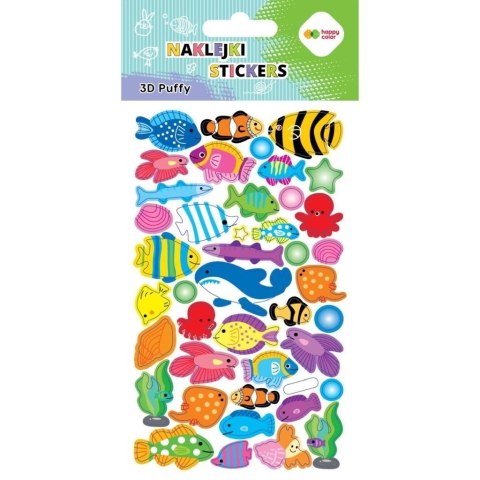 Naklejki 3D Puffy Fishes 10x20cm HAPPY COLOR Naklejki 3D Puffy Fishes 10x20cm HAPPY COLOR
