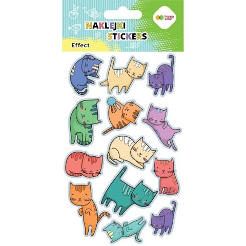Naklejki Cats 10x20cm HAPPY COLOR Naklejki Cats 10x20cm HAPPY COLOR