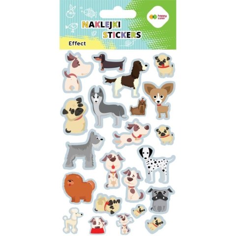 Naklejki Dogs 10x20cm HAPPY COLOR Naklejki Dogs 10x20cm HAPPY COLOR