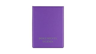 Okładka na dokumenty ucznia pion violet