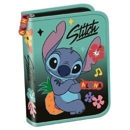 Piórnik dwuklapkowy bez wyposażenia Stitch mint Piórnik dwuklapkowy bez wyposażenia Stitch mint
