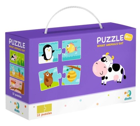 Puzzle 12x2 Co jedzą zwierzęta? Puzzle 12x2 Co jedzą zwierzęta?