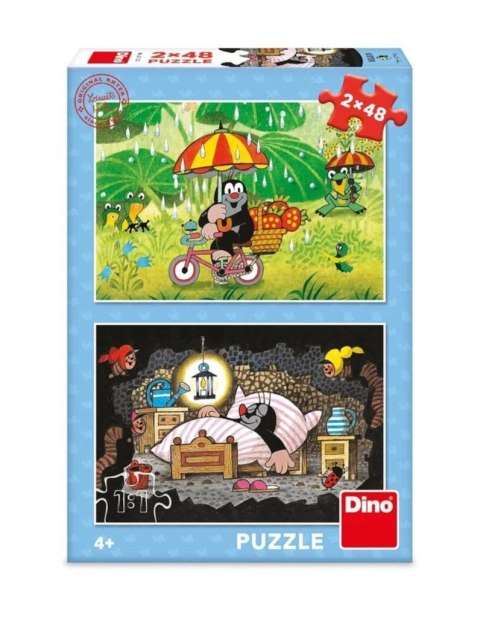 Puzzle 2w1 Krecik, Dzień Krecika Puzzle 2w1 Krecik, Dzień Krecika