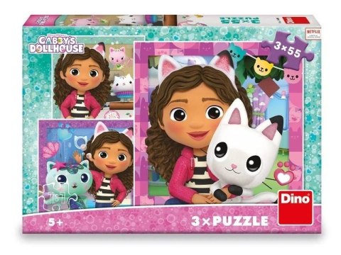 Puzzle 3w1 Koci Domek Gabi, Przyjaciele Puzzle 3w1 Koci Domek Gabi, Przyjaciele
