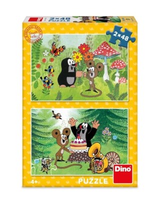 Puzzle dla dzieci Krecik i Myszka w ogrodzie