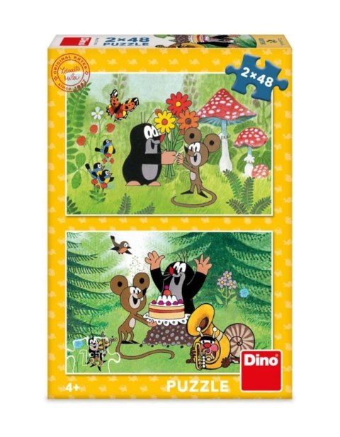 Puzzle dla dzieci Krecik i Myszka w ogrodzie Puzzle dla dzieci Krecik i Myszka w ogrodzie