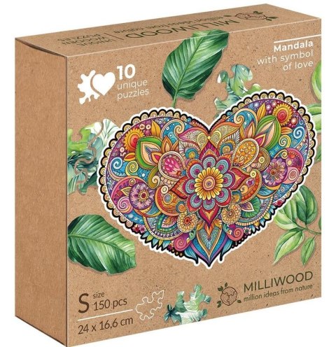 Puzzle drewniane 150 Mandala miłości ALEX Puzzle drewniane 150 Mandala miłości ALEX