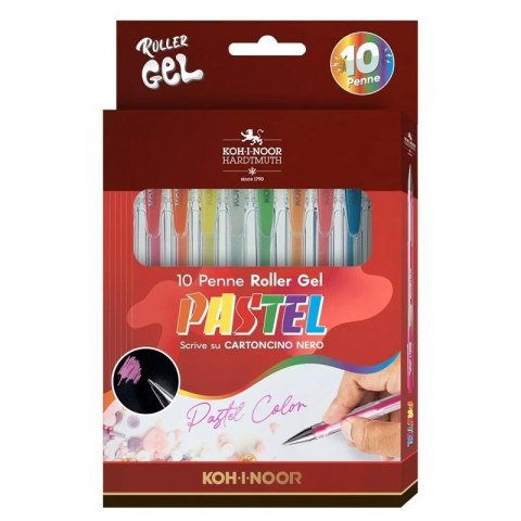 Długopisy żelowe pastel 10 kolorów Długopisy żelowe pastel 10 kolorów