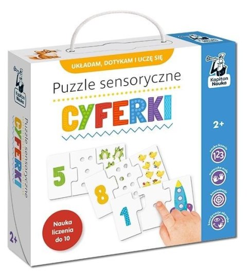 Kapitan Nauka. Puzzle sensoryczne. Cyferki Kapitan Nauka. Puzzle sensoryczne. Cyferki