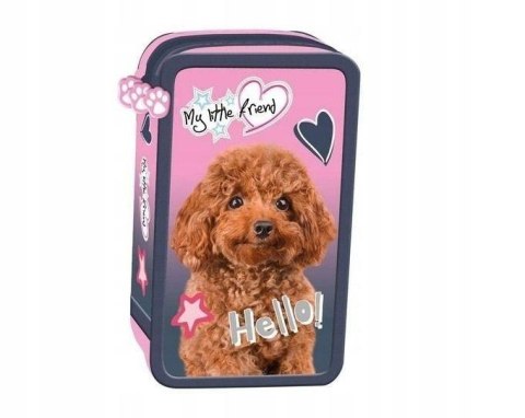 Piórnik potrójny z wyposażeniem Hello Dog Piórnik potrójny z wyposażeniem Hello Dog