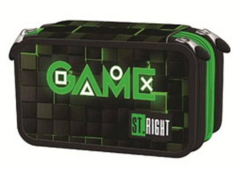Piórnik potrójny z wyposażeniem PC5 Green Game Piórnik potrójny z wyposażeniem PC5 Green Game