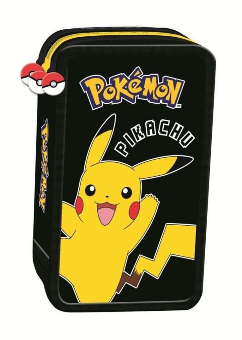 Piórnik potrójny z wyposażeniem Pokemon Piórnik potrójny z wyposażeniem Pokemon