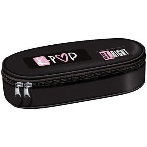 Piórnik saszetka z wewnętrzną klapką Pink K-Pop Piórnik saszetka z wewnętrzną klapką Pink K-Pop