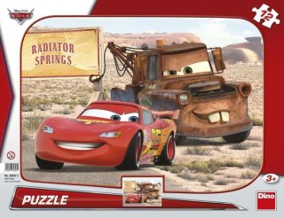 Puzzle 12 Ramkowe Auta: Zygzak i Złomek DINO