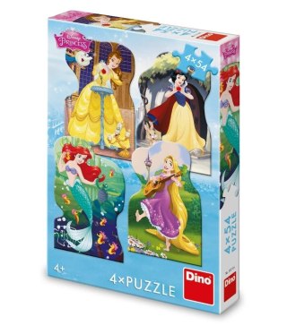 Puzzle 4w1 Księżniczki Disneya 4x54el