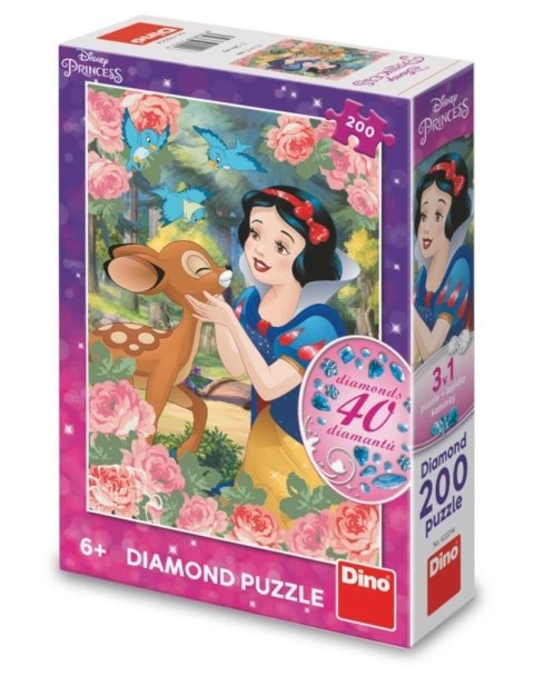 Puzzle z diamencikami Królewna Śnieżka 200el Puzzle z diamencikami Królewna Śnieżka 200el