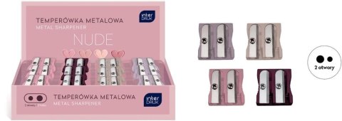 Temperówka podwójna metalowa Nude (24szt) Temperówka podwójna metalowa Nude (24szt)