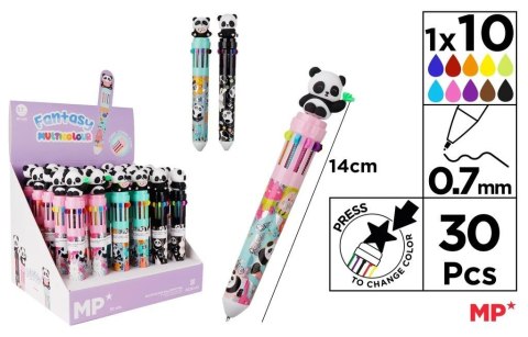 Długopis wielokolorowy 10w1 0.7mm panda (30szt) Długopis wielokolorowy 10w1 0.7mm panda (30szt)