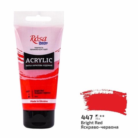 Farba akrylowa bright red 447 75ml Farba akrylowa bright red 447 75ml