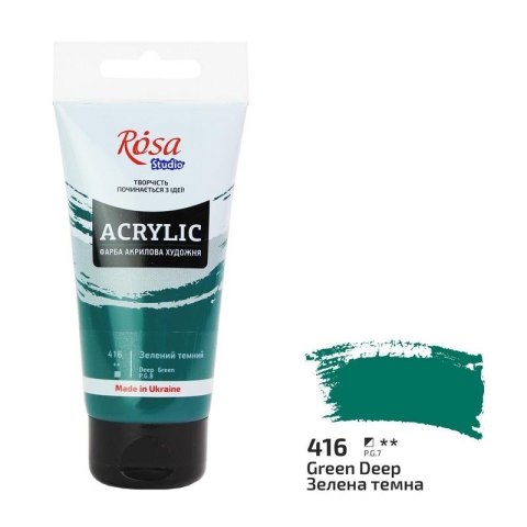 Farba akrylowa deep green 416 75ml Farba akrylowa deep green 416 75ml