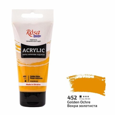 Farba akrylowa golden ochre 452 75ml Farba akrylowa golden ochre 452 75ml