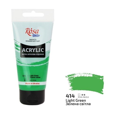 Farba akrylowa light green 414 75ml Farba akrylowa light green 414 75ml