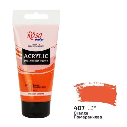 Farba akrylowa orange 407 75ml Farba akrylowa orange 407 75ml
