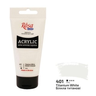 Farba akrylowa titanium white 401 75ml