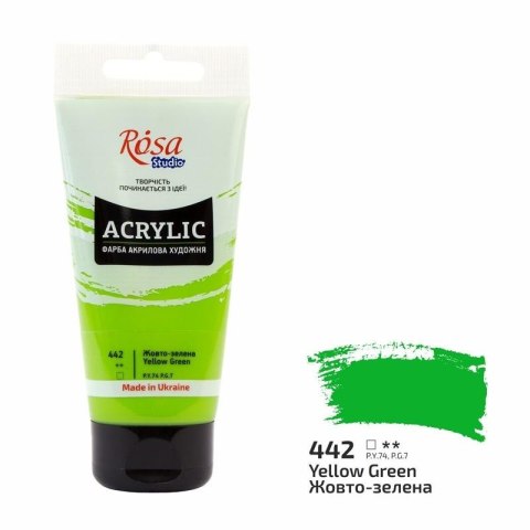 Farba akrylowa yellow green 442 75ml Farba akrylowa yellow green 442 75ml