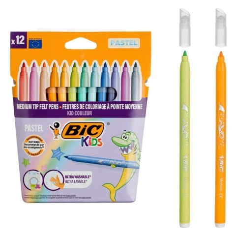 Flamastry Kid Couleur Pastel 12szt BIC Flamastry Kid Couleur Pastel 12szt BIC