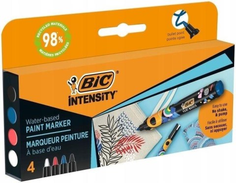 Markery akrylowe Intensity Classic Paint 4szt BIC Markery akrylowe Intensity Classic Paint 4szt BIC