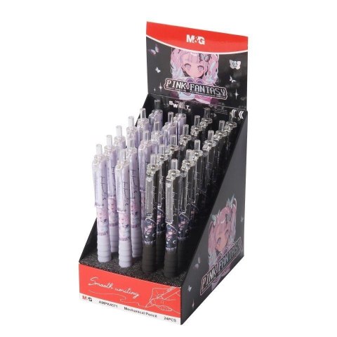 Ołówek Manga Pink Fantasy 0,5mm (24szt) M&G Ołówek Manga Pink Fantasy 0,5mm (24szt) M&G