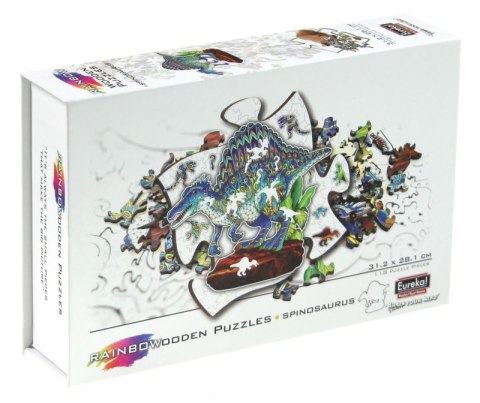 Puzzle 118 drewniane kolorowe Spinozaur Puzzle 118 drewniane kolorowe Spinozaur