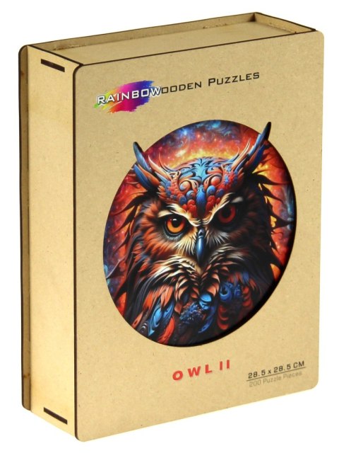 Puzzle 200 drewniane kolorowe Sowa 2 Puzzle 200 drewniane kolorowe Sowa 2