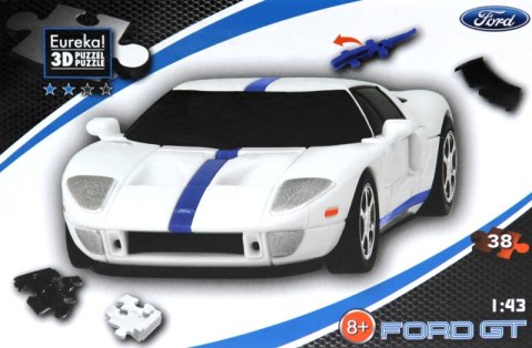 Puzzle 3D Cars Ford GT poziom 2/4 Puzzle 3D Cars Ford GT poziom 2/4