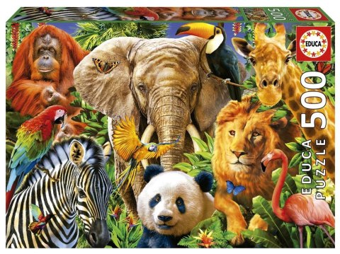 Puzzle 500 Dzikie zwierzęta Puzzle 500 Dzikie zwierzęta