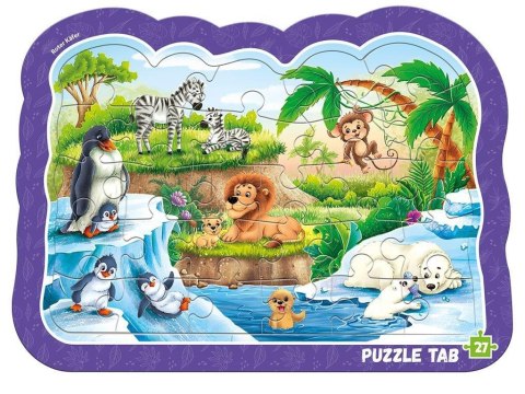 Puzzle ramkowe. Zwierzęta w zoo Puzzle ramkowe. Zwierzęta w zoo