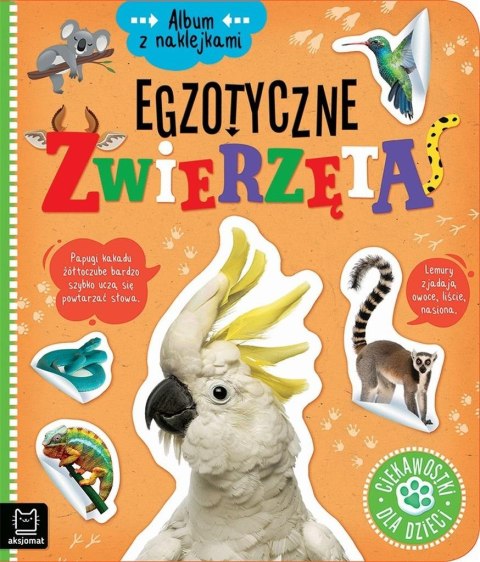 Album z naklejkami. Egzotyczne zwierzęta Album z naklejkami. Egzotyczne zwierzęta