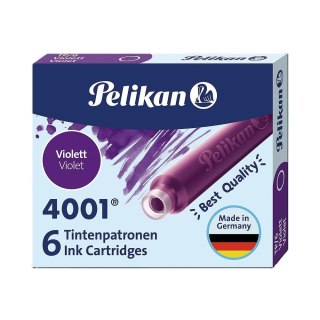 Naboje atramentowe krótkie 6szt fioletowe