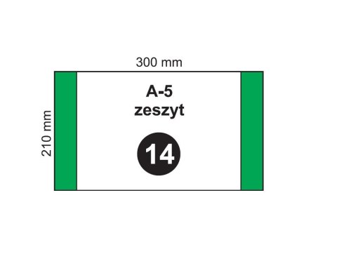 Okładka na zeszyt A5 NR 14 (20szt) Okładka na zeszyt A5 NR 14 (20szt)